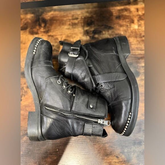 Charles David Black Moto booties size 38.5‎ - Picture 11 of 16